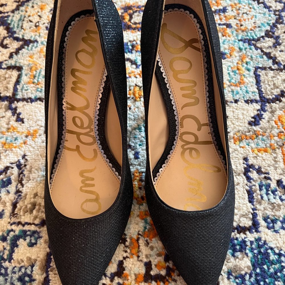 Sam Edelman Black Pointed Toe Heels
